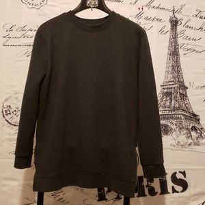 Forever 21 crewneck sweater with hip high zippers